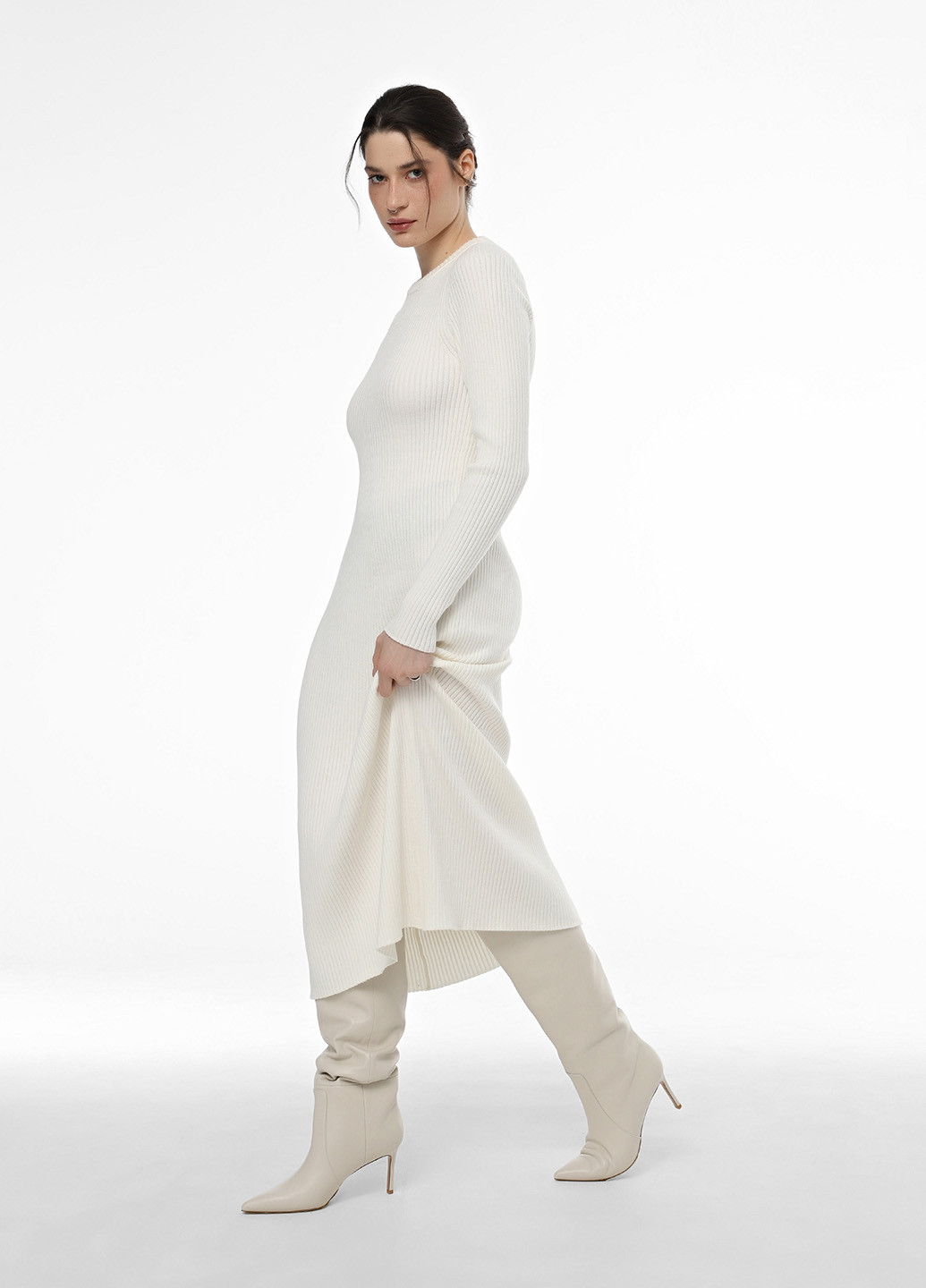 Молочна кежуал сукня Promin однотонна