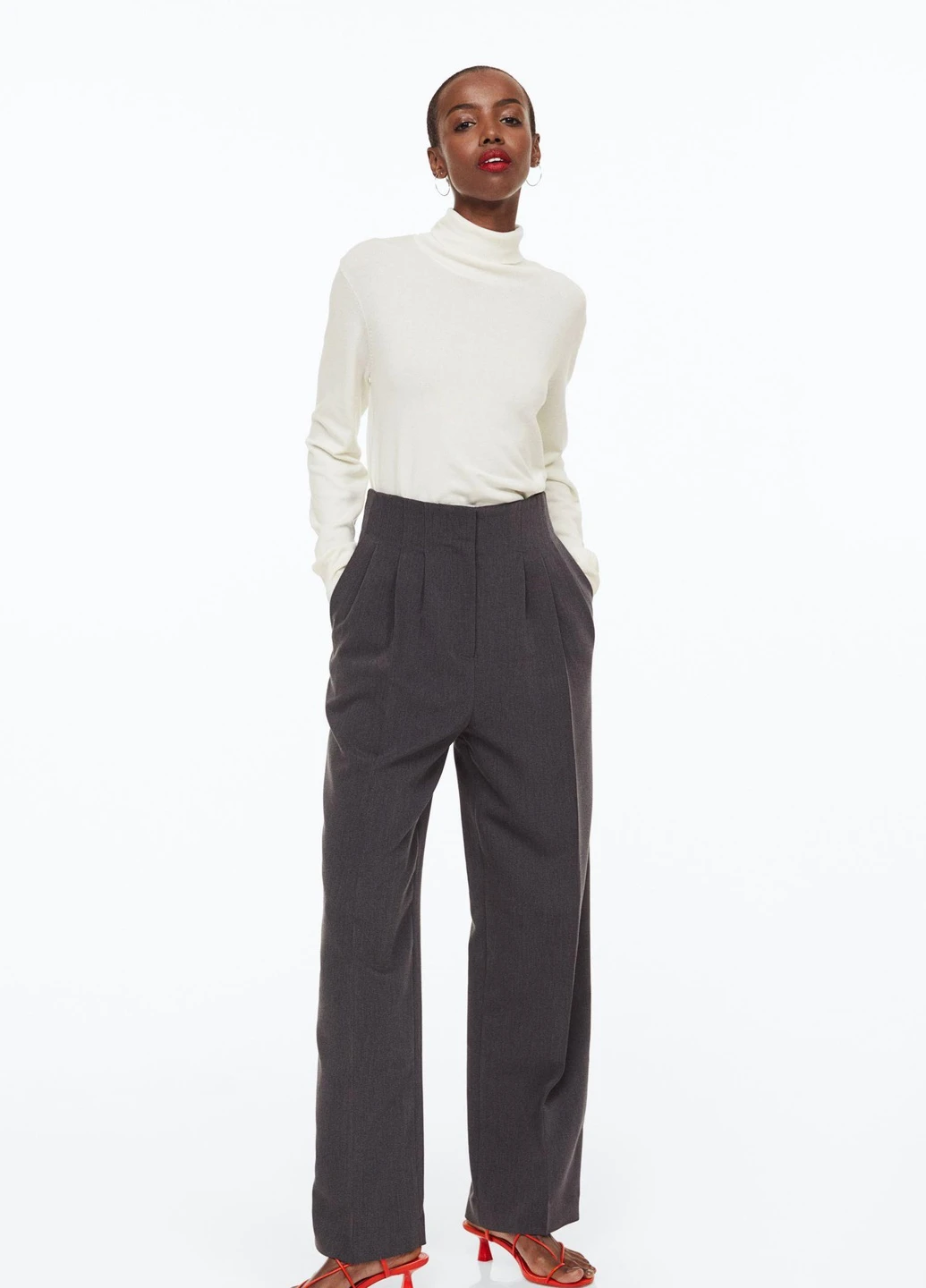 Гольф,молочний, H&M Basic (256199199)