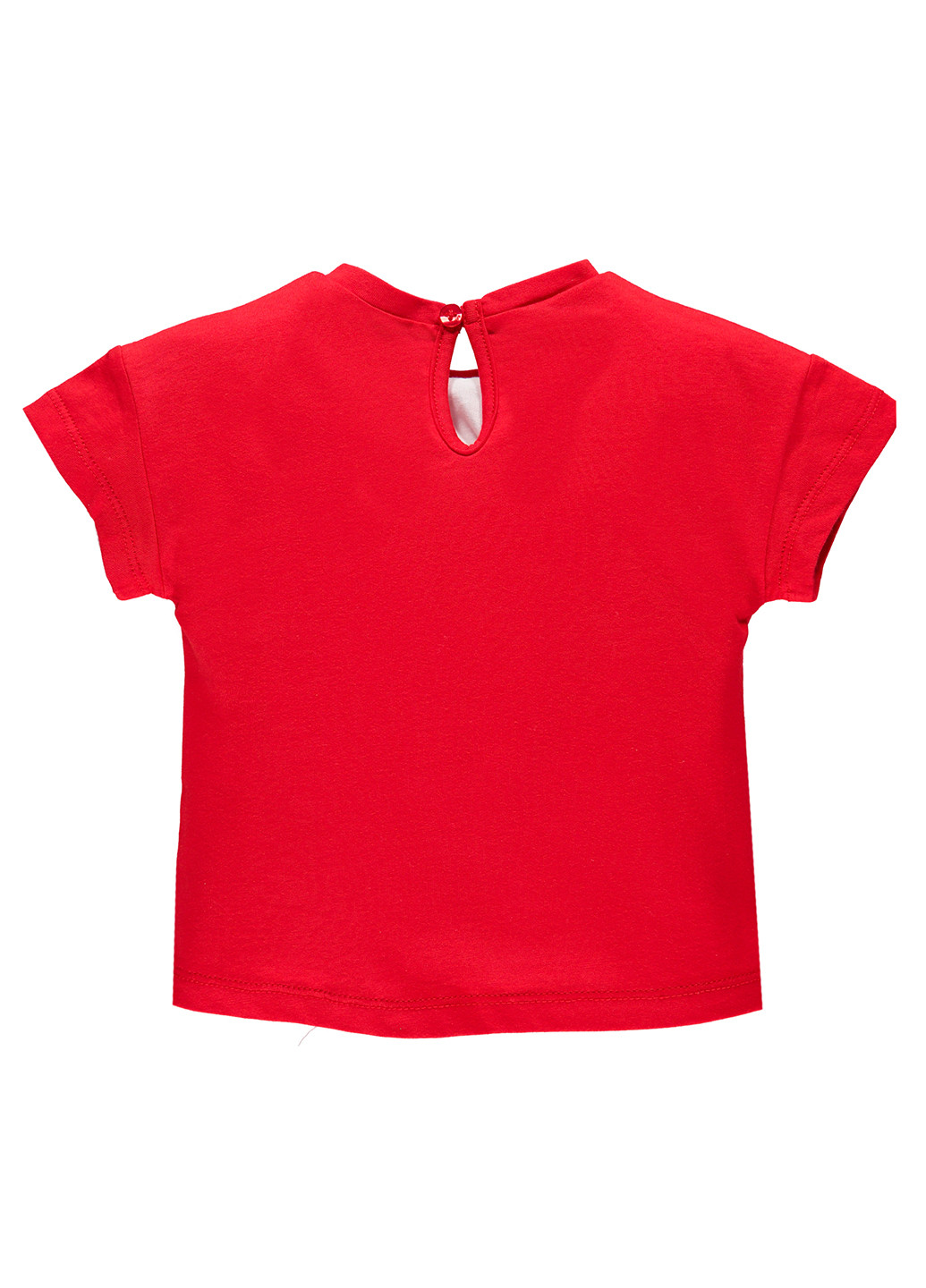 Красная летняя футболка с коротким рукавом MEK
