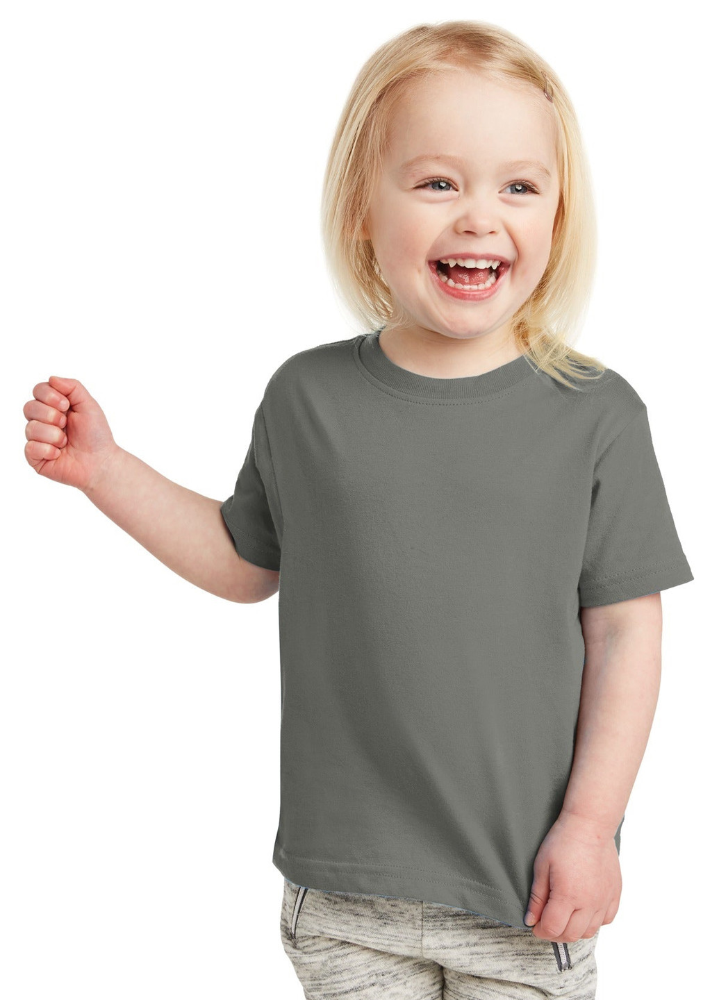 Серо-зеленая летняя футболка American Apparel