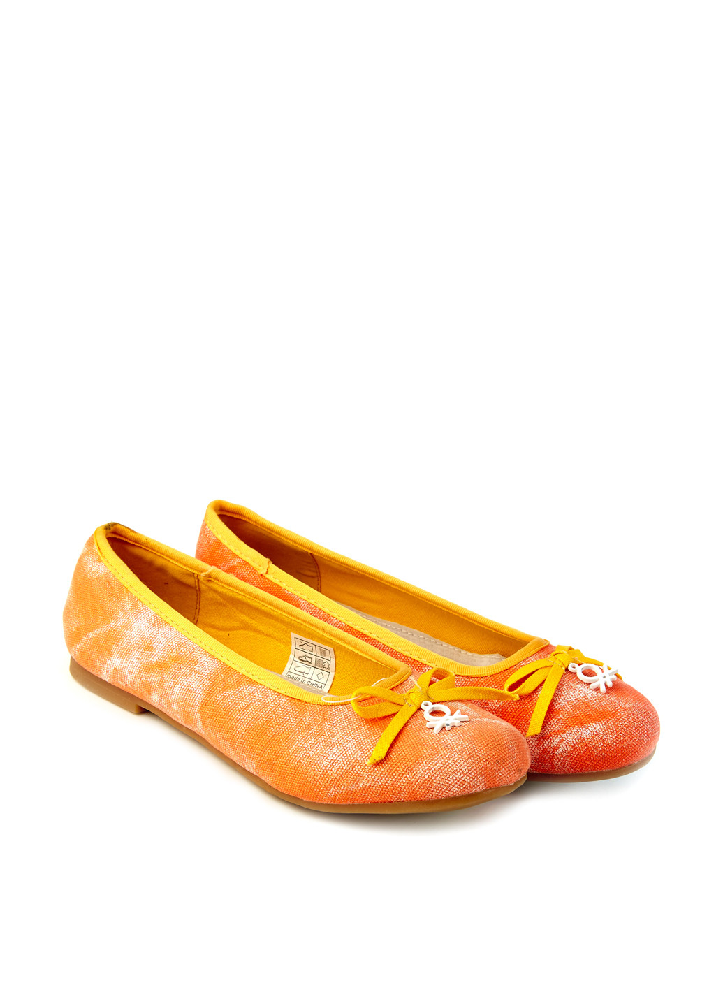 Оранжевые балетки United Colors of Benetton