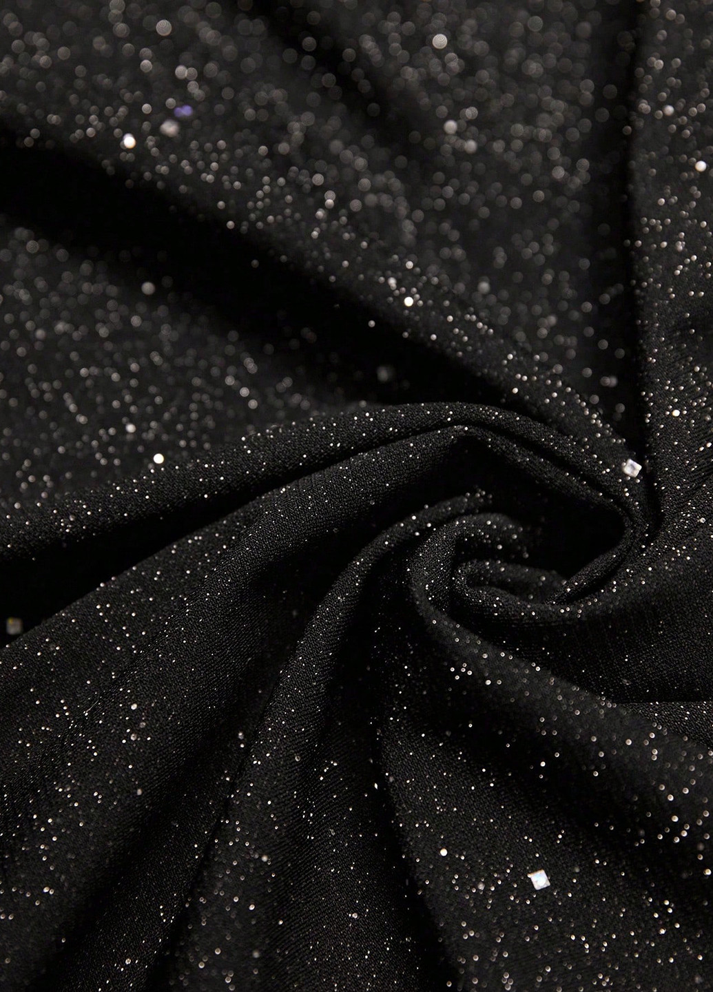 Чорна вечірня сукня силуетна SHEIN з візерунком "перець з сіллю"