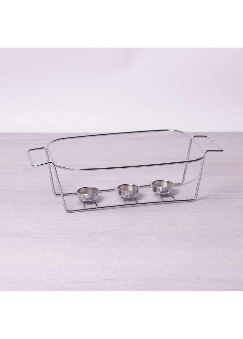 Марміт керамічний 2.4л зі скляною кришкою та металевою підставкою 6403 Kamille (253786494)