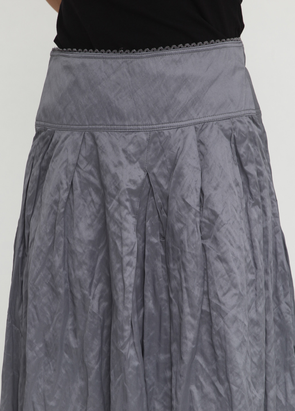 Темно-серая кэжуал однотонная юбка Stefanie L мини