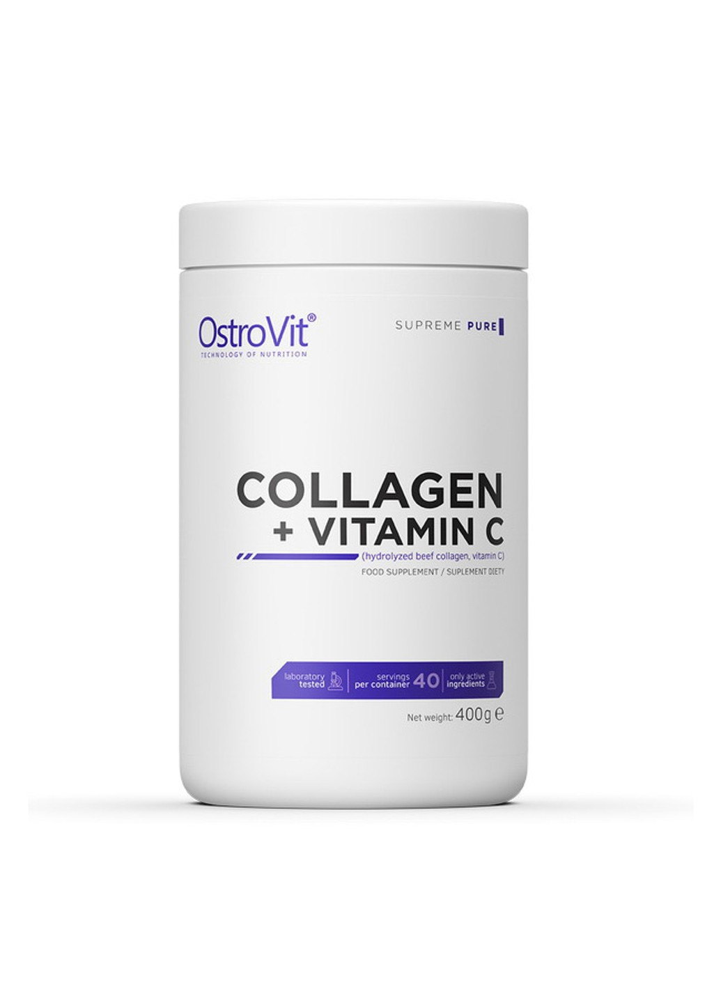Колаген Collagen + Vitamin C 400 грам Ostrovit (255410358)