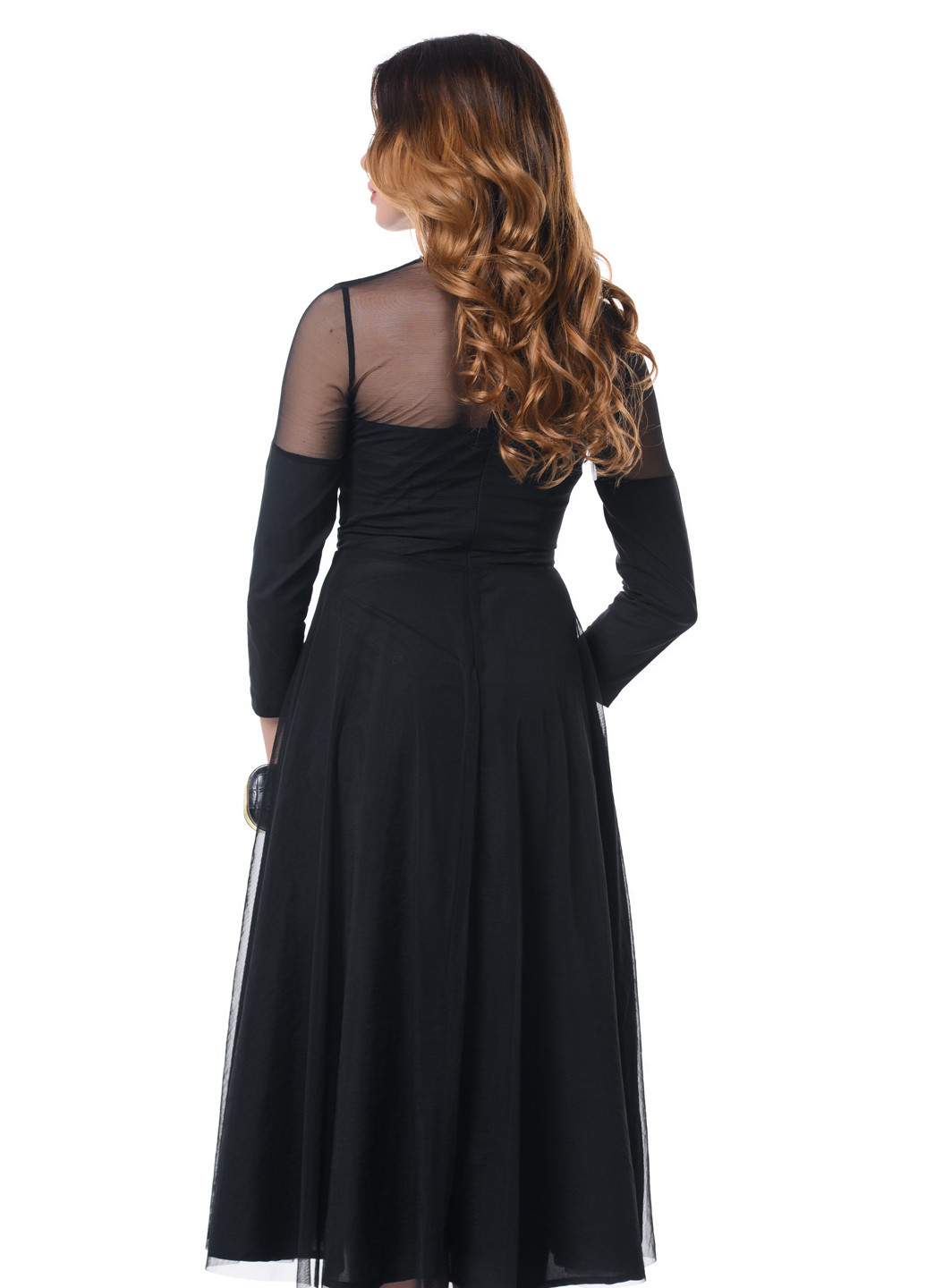 Черное кэжуал платье Arefeva однотонное