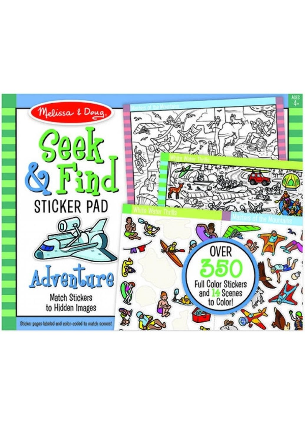 Набор для творчества Найди и наклей наклейку Приключения (MD30151) Melissa&Doug (249598185)