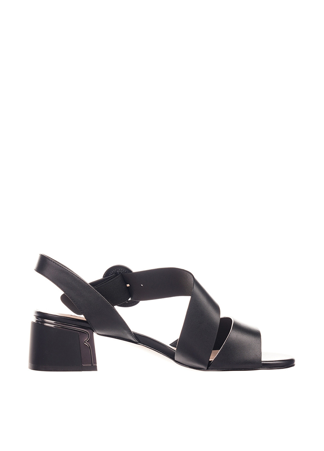 Черные босоножки Blizzarini с ремешком со стразами