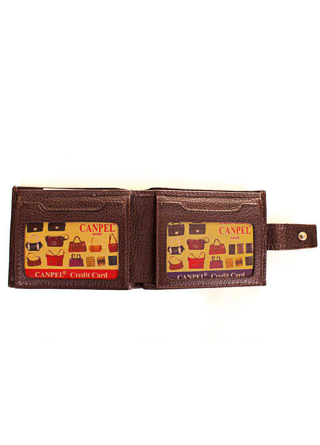 Чоловік шкіряний гаманець 11х8,4х2,5 см Canpellini (195771822)