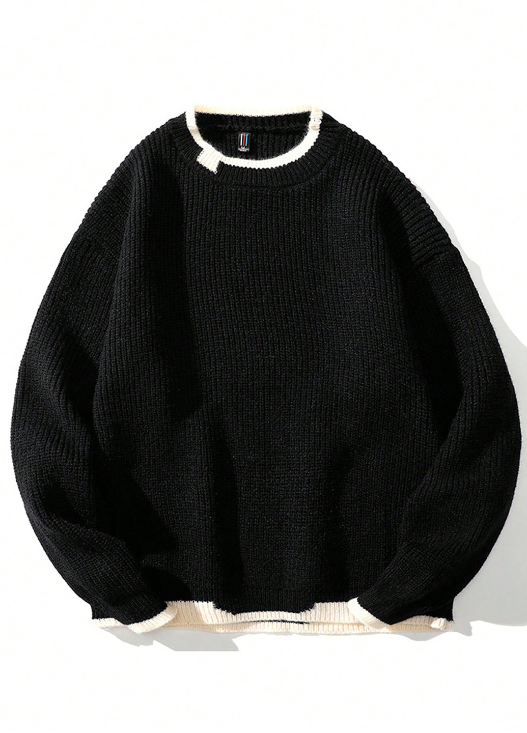 Чорний зимовий джемпер джемпер SHEIN
