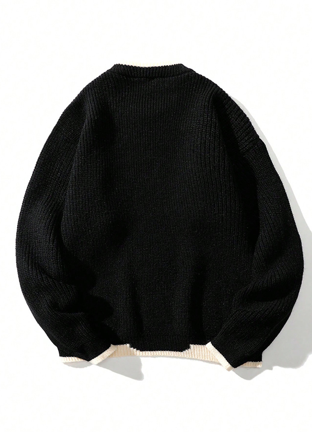 Чорний зимовий джемпер джемпер SHEIN