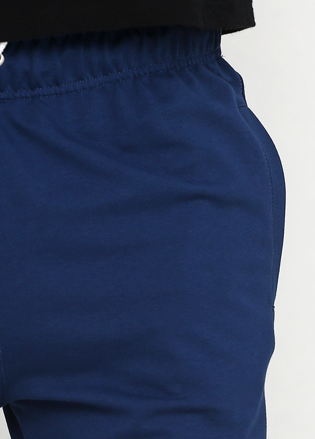 Темно-синие кэжуал демисезонные зауженные брюки Shik