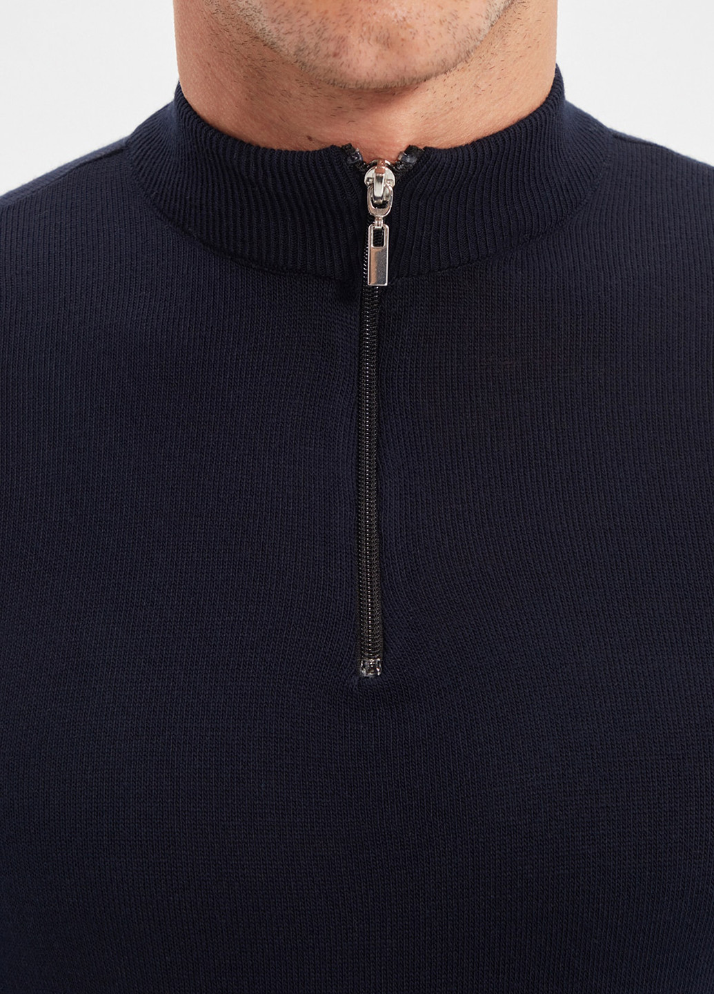 Темно-синий демисезонный свитер Trendyol