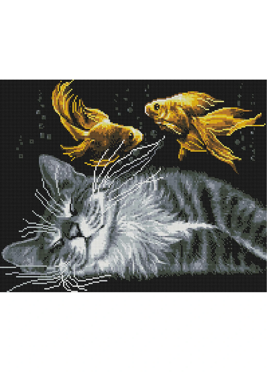 Алмазная мозаика "Мечты кота" 40х50 см Brushme (208438105)