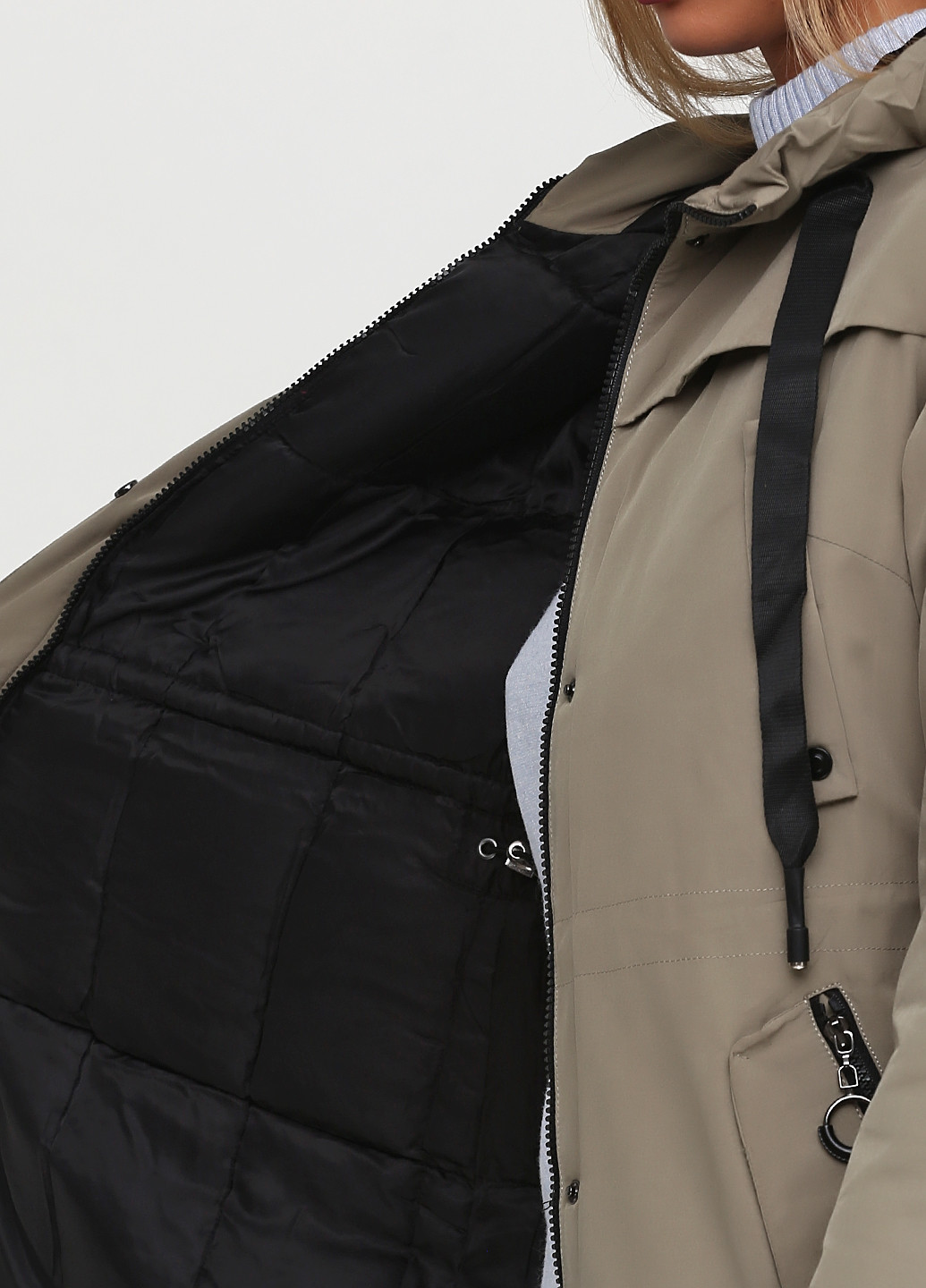 Бежева демісезонна куртка Grace