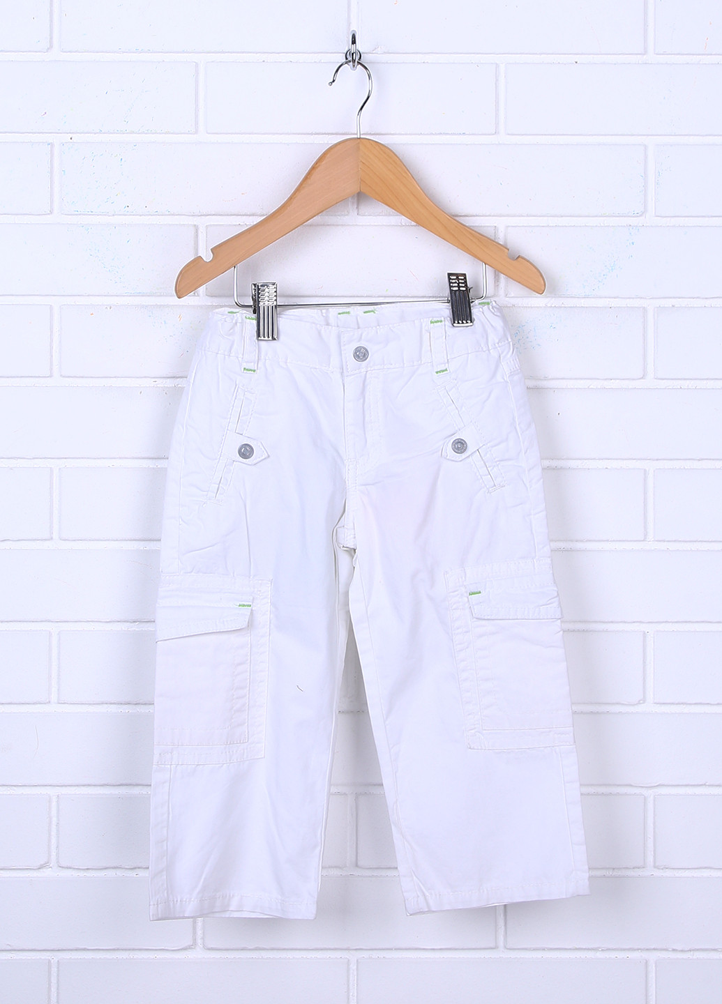 Белые кэжуал летние прямые брюки Motion Wear