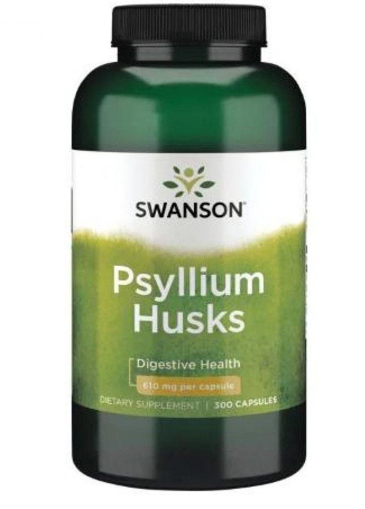 Добавка для нормализации работы кишечника Psyllium Husks 610mg 300caps Swanson (232599970)