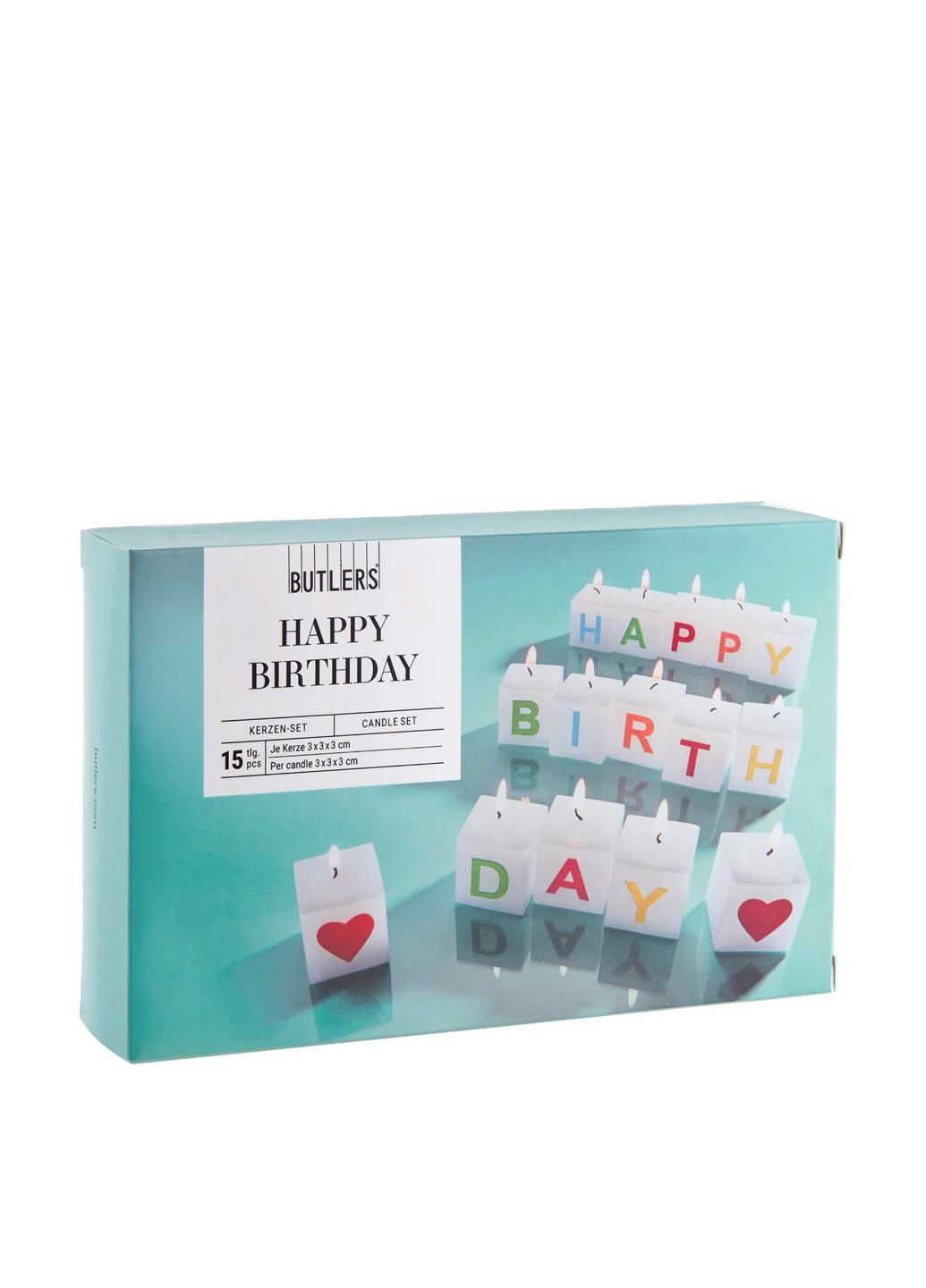 Свічки Happy Birhtday (15 шт.) Butlers (301106378)