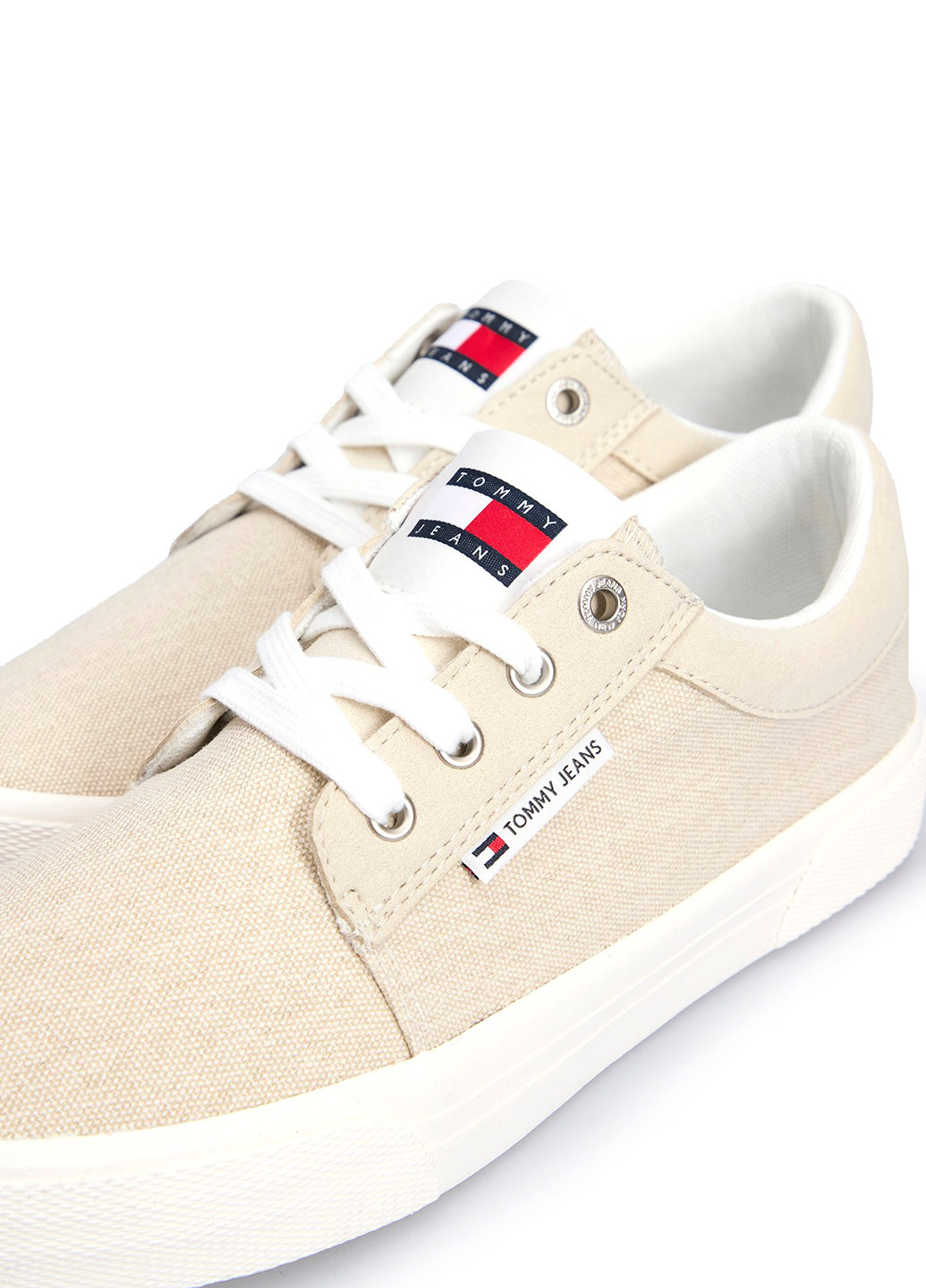 Бежевые кеды Tommy Jeans