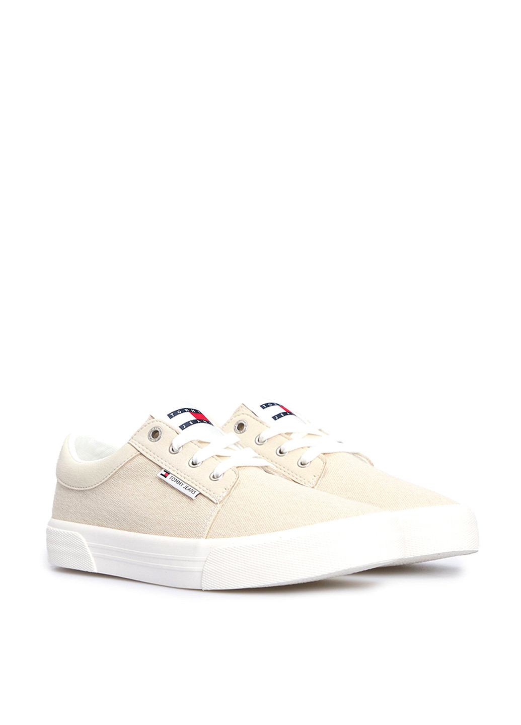 Бежевые кеды Tommy Jeans