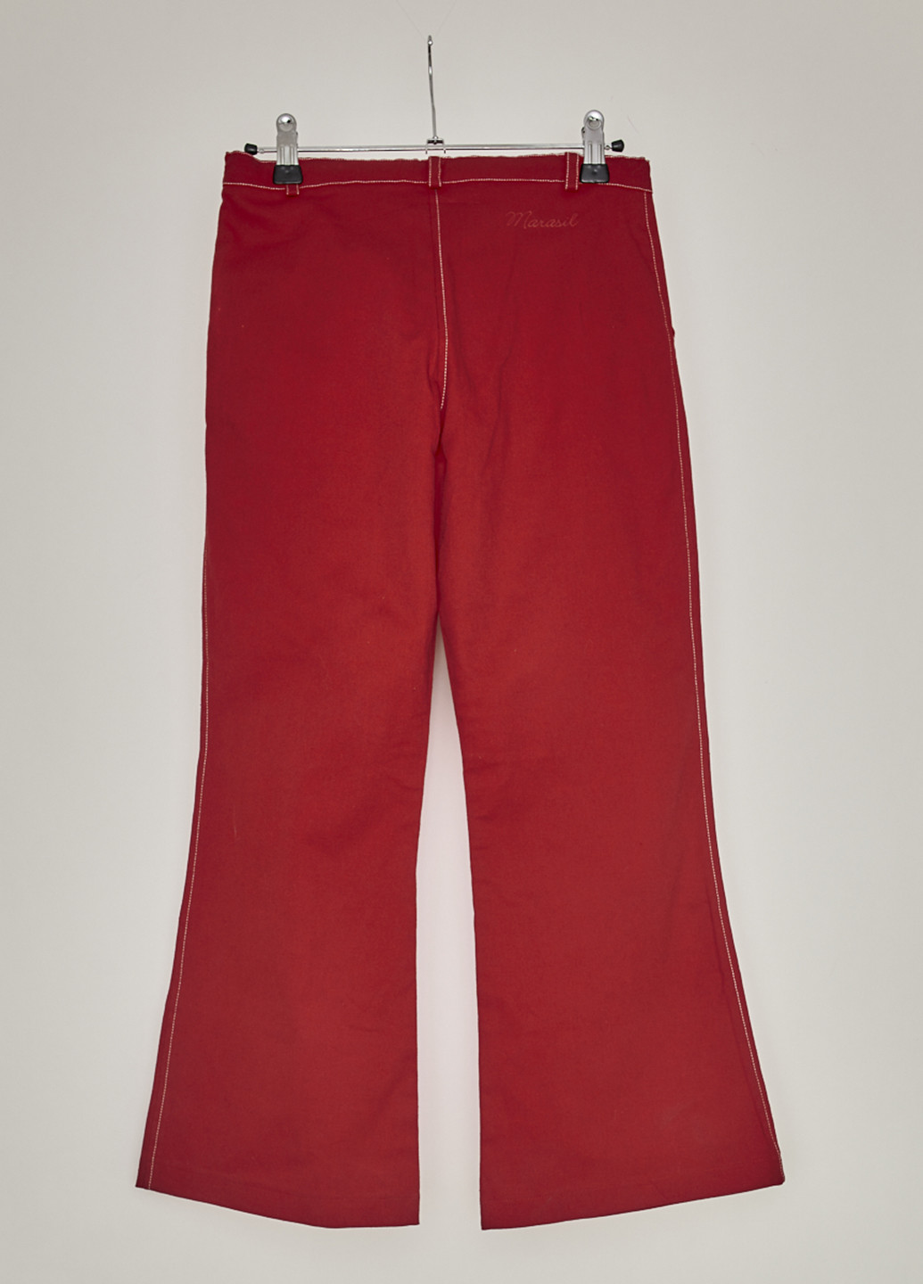 Красные кэжуал демисезонные клеш брюки Marasil