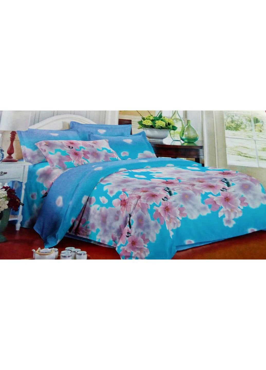 Комплект постельного белья от украинского производителя Polycotton Полуторный 90938 Moda (253661894)