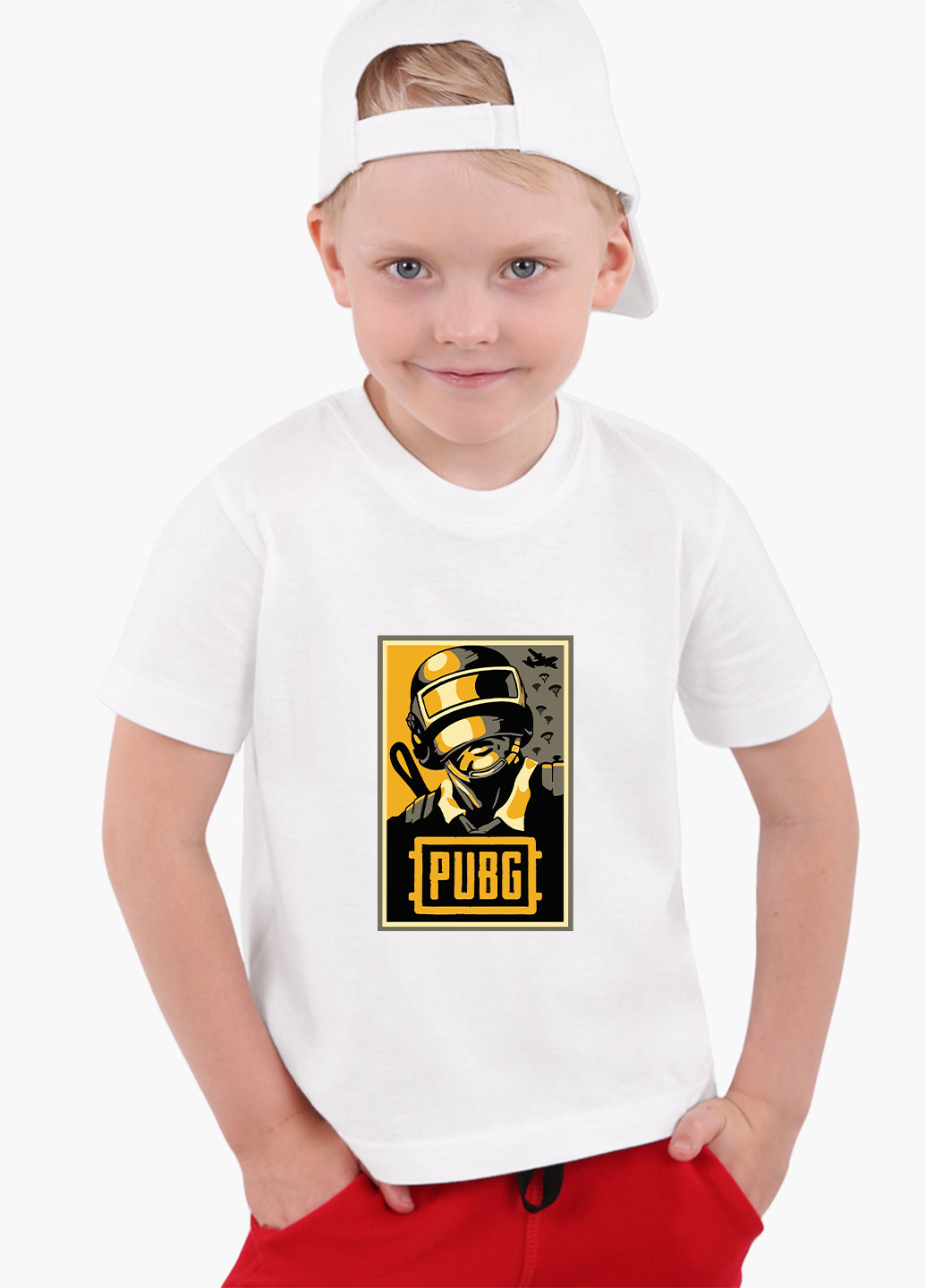 Белая демисезонная футболка детская пубг (pubg) белый (9224-1179) 164 см MobiPrint