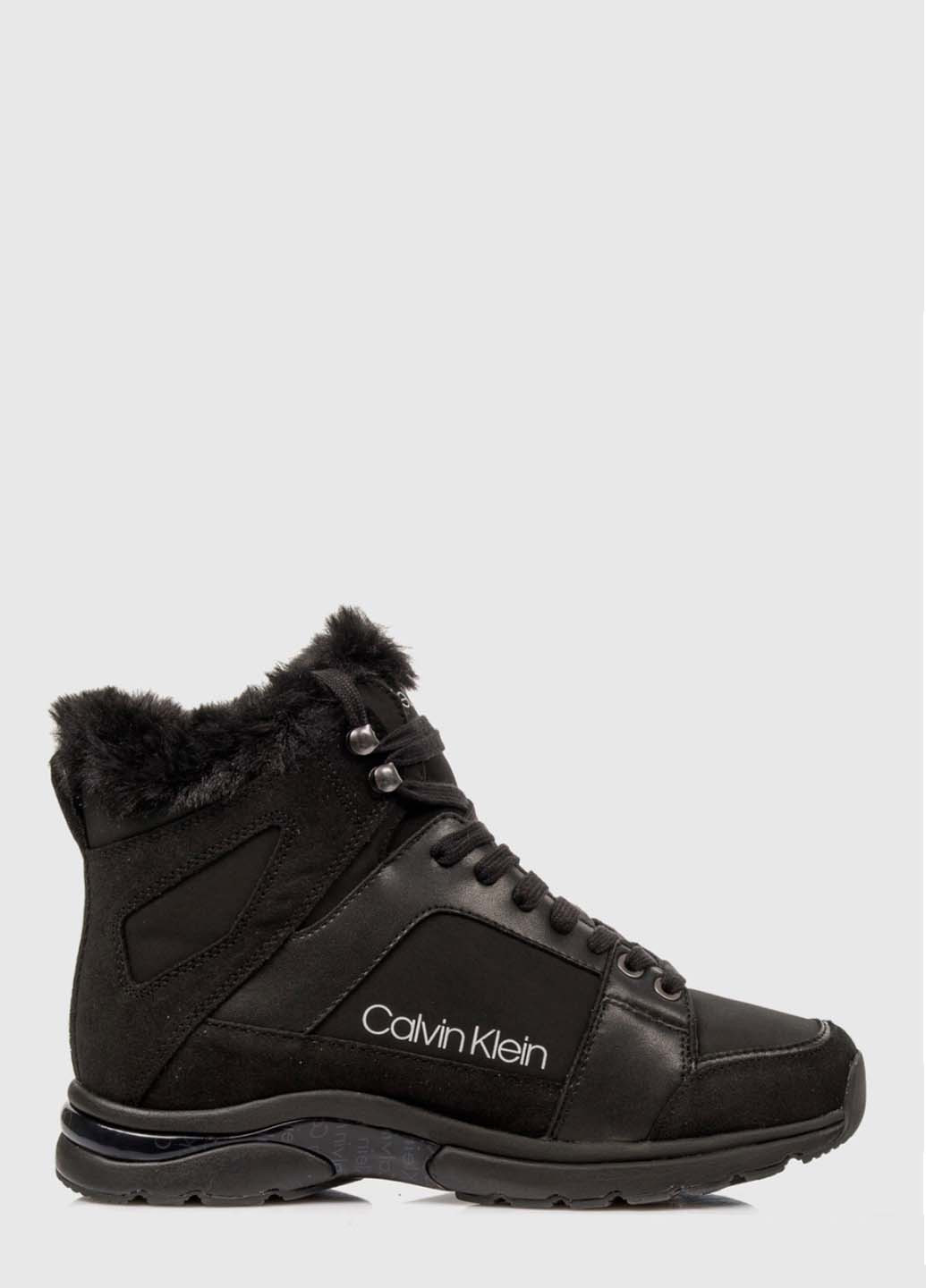 Зимние кожаные ботинки Calvin Klein