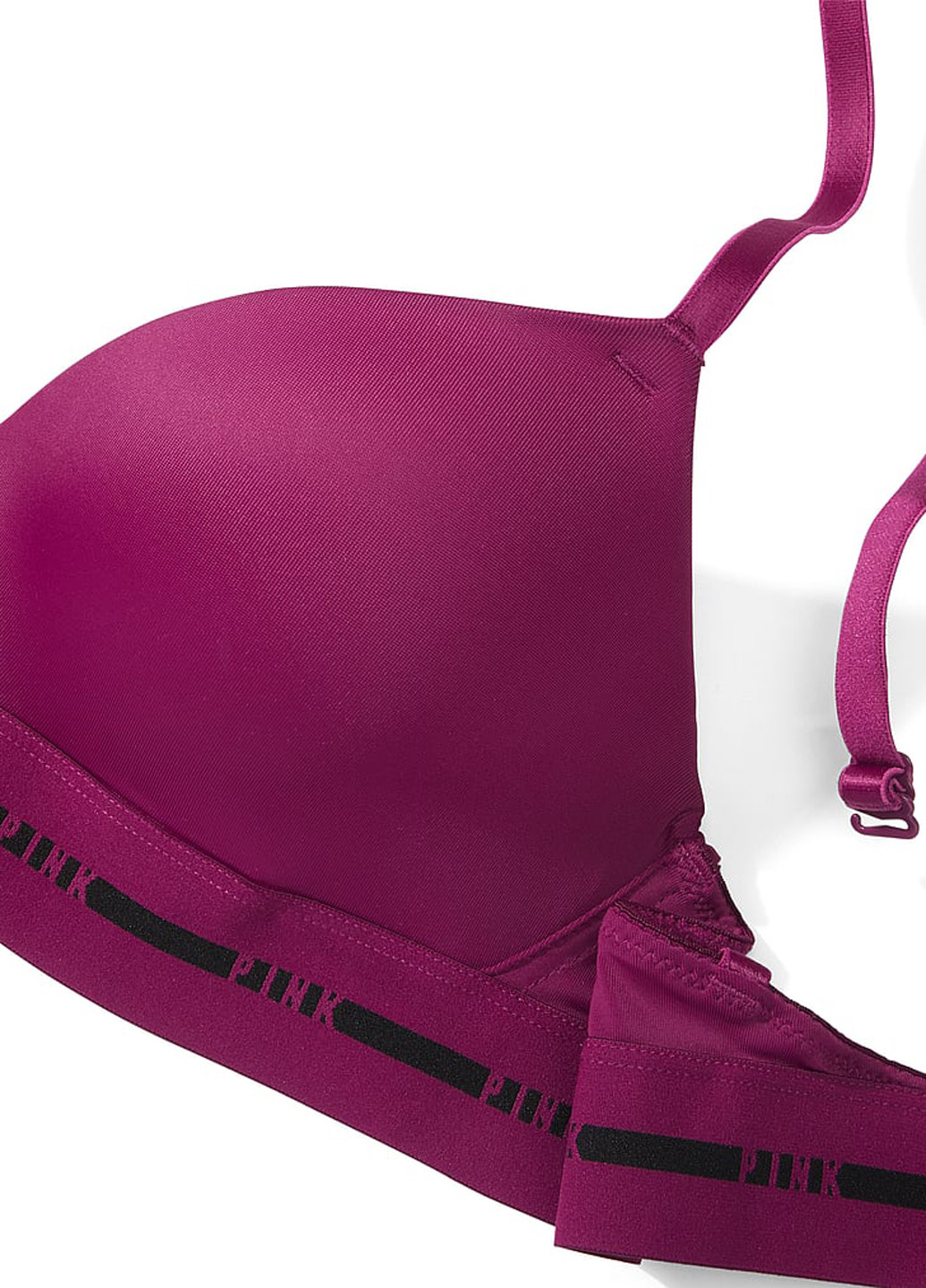 Розовый бралетт бюстгальтер Victoria's Secret без косточек полиамид