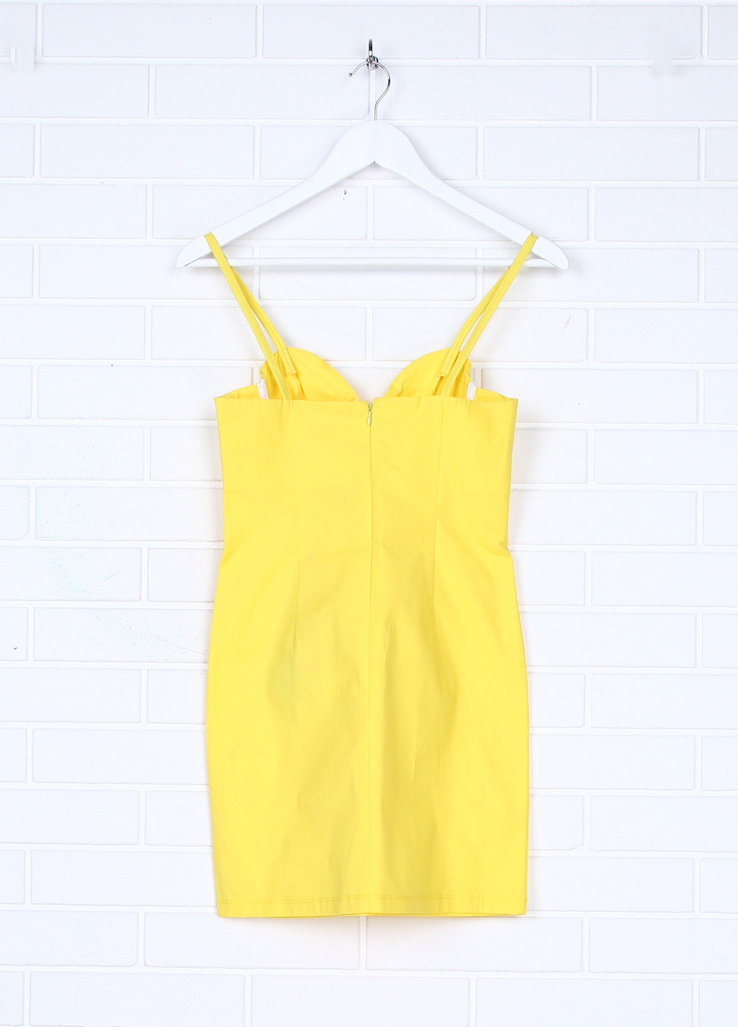 Желтое коктейльное платье Fiorucci однотонное