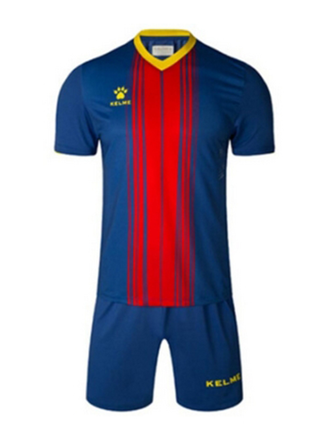 Синий демисезонный комплект футбольной формы barcelona синий красный к/р Kelme
