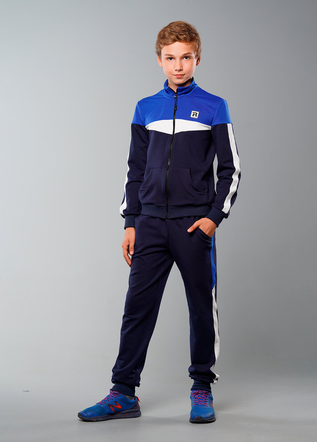 Синій демісезонний спортивний костюм з логотипом Sinthia (192445520)