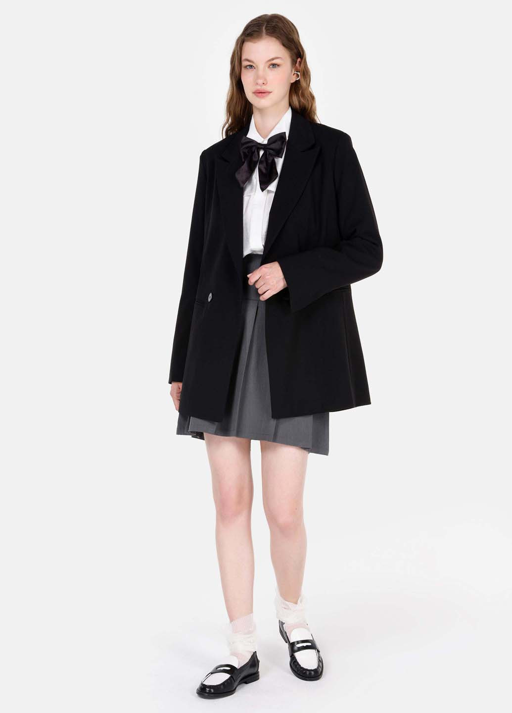 Черный женский жакет Colin's однотонный - демисезонный