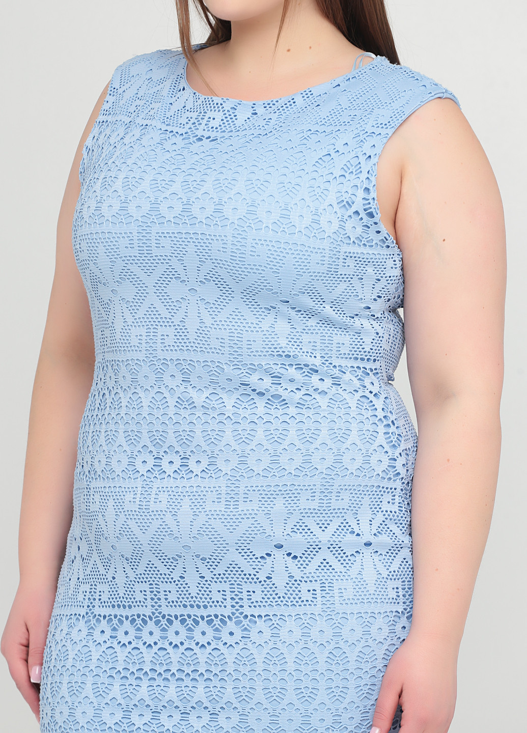 Голубое кэжуал платье футляр Lipsy однотонное