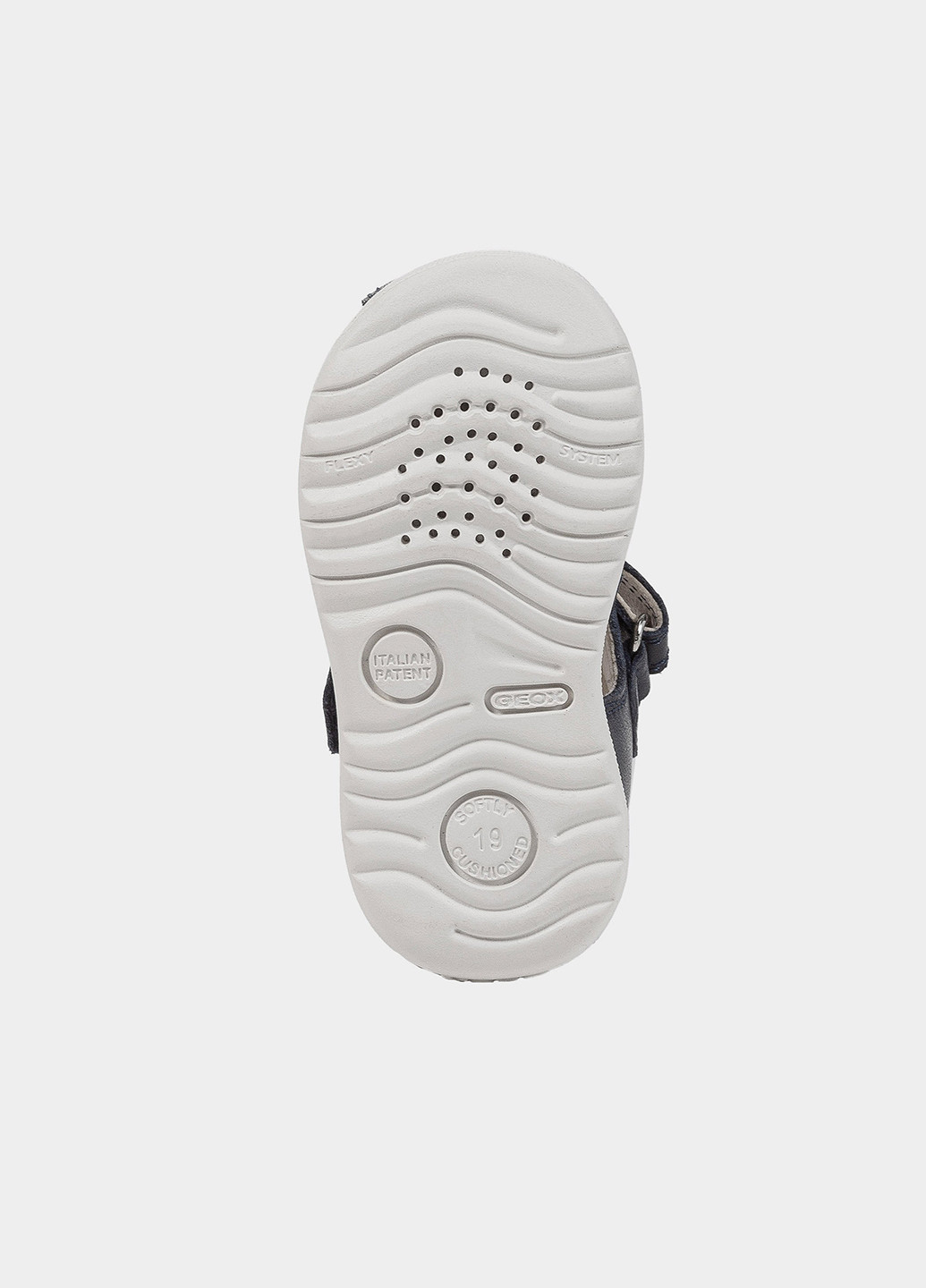 Синие кэжуал сандалии Geox на липучке