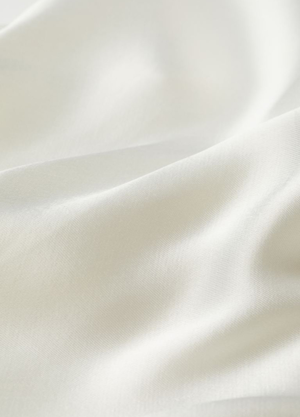 Молочная кэжуал однотонная юбка H&M клешированная