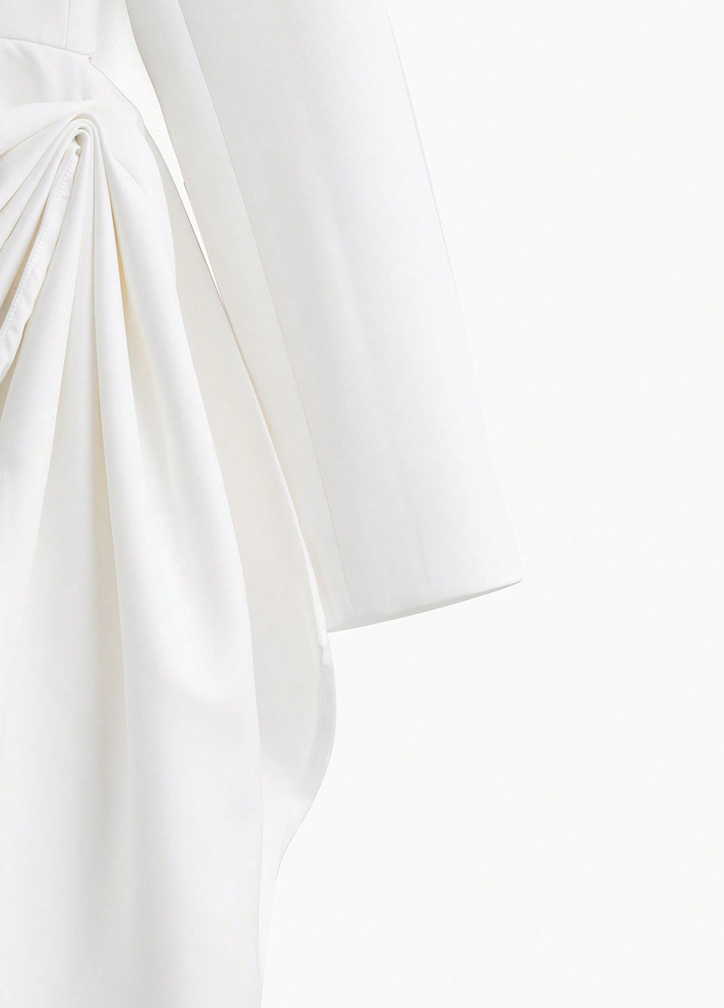 Белое кэжуал платье платье-жакет SHEIN однотонное