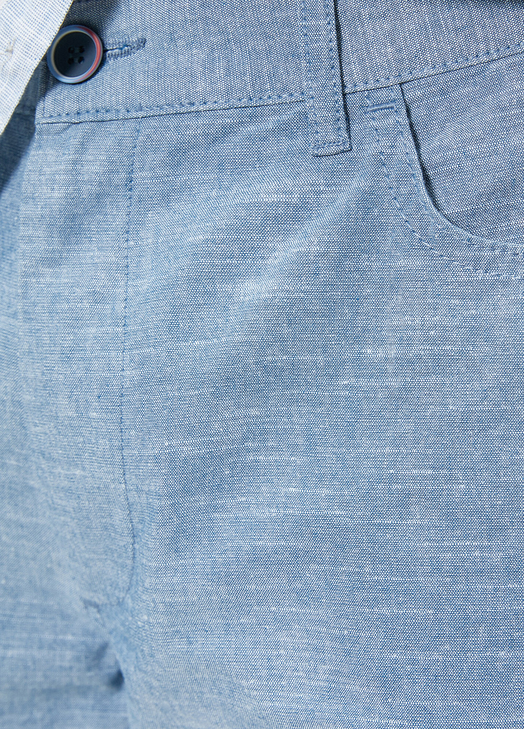 Голубые кэжуал летние прямые брюки KOTON