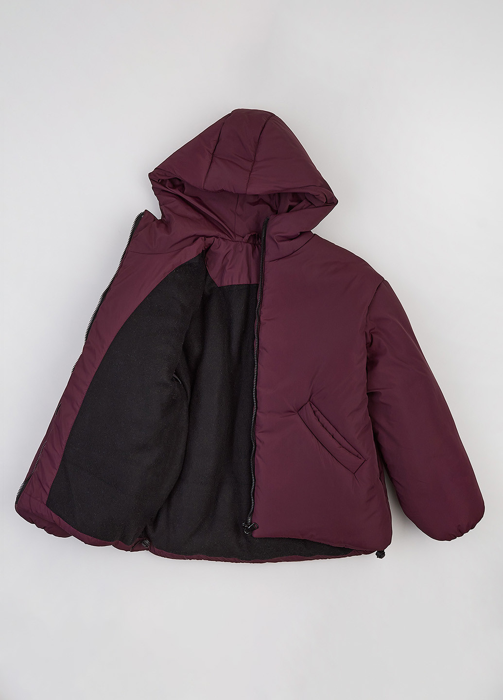 Бордовая зимняя куртка Garnamama