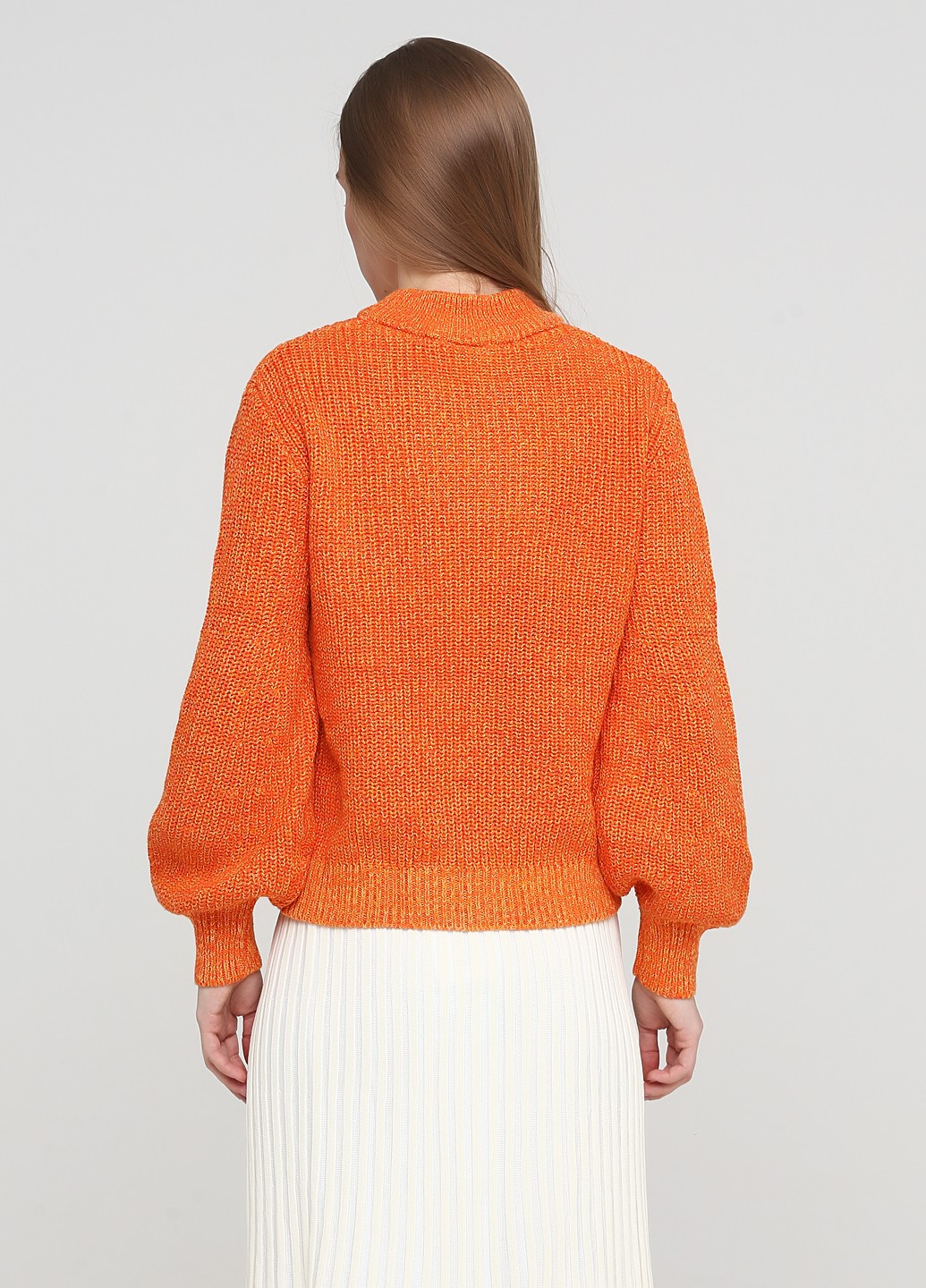 Помаранчевий зимовий светр H&M