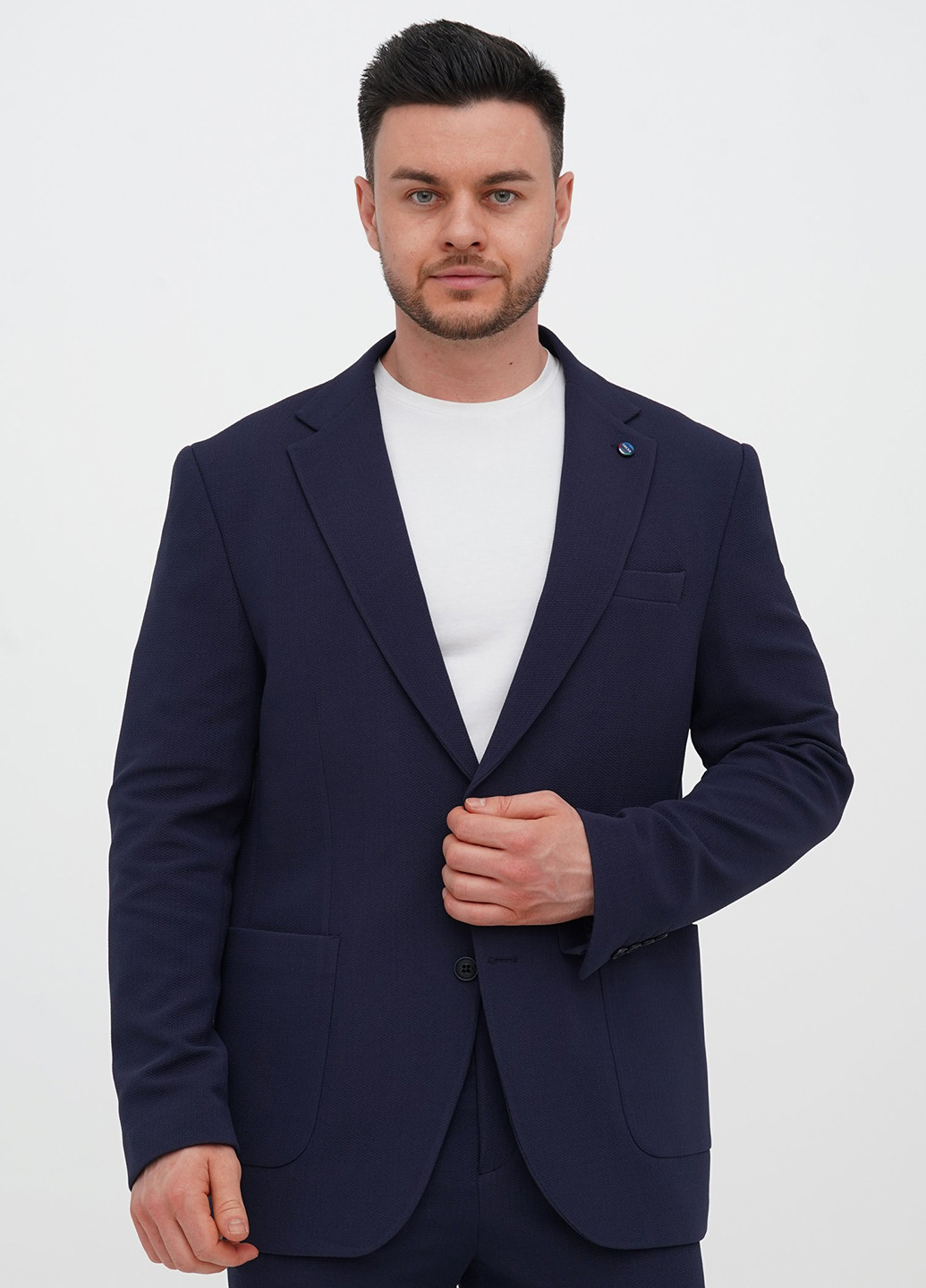 Синій демісезонний костюм (піджак, штани) брючний Trend Collection