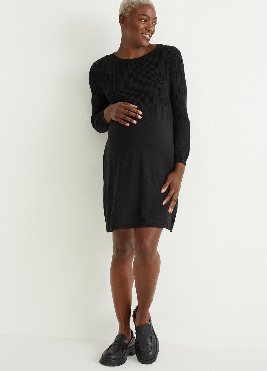 Чорна кежуал плаття для вагітних C&A однотонна