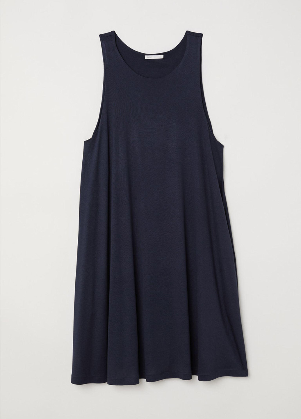 Темно-синя відвертий плаття сукня-майка H&M однотонна