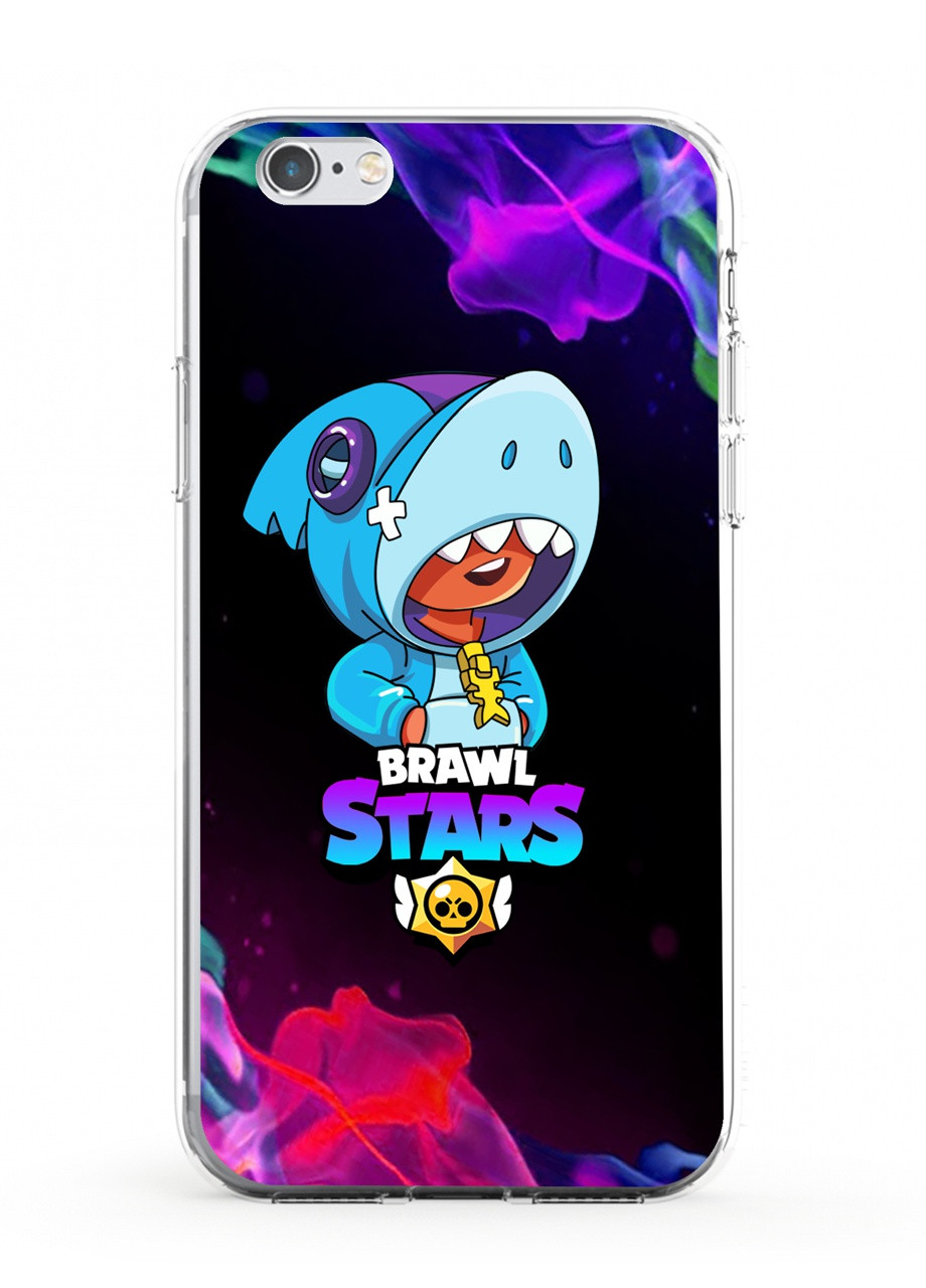 Чохол силіконовий Apple Iphone 11 Леон Акула Бравл Старс (Leon Shark Brawl Stars) (9230-1016) MobiPrint (219288692)