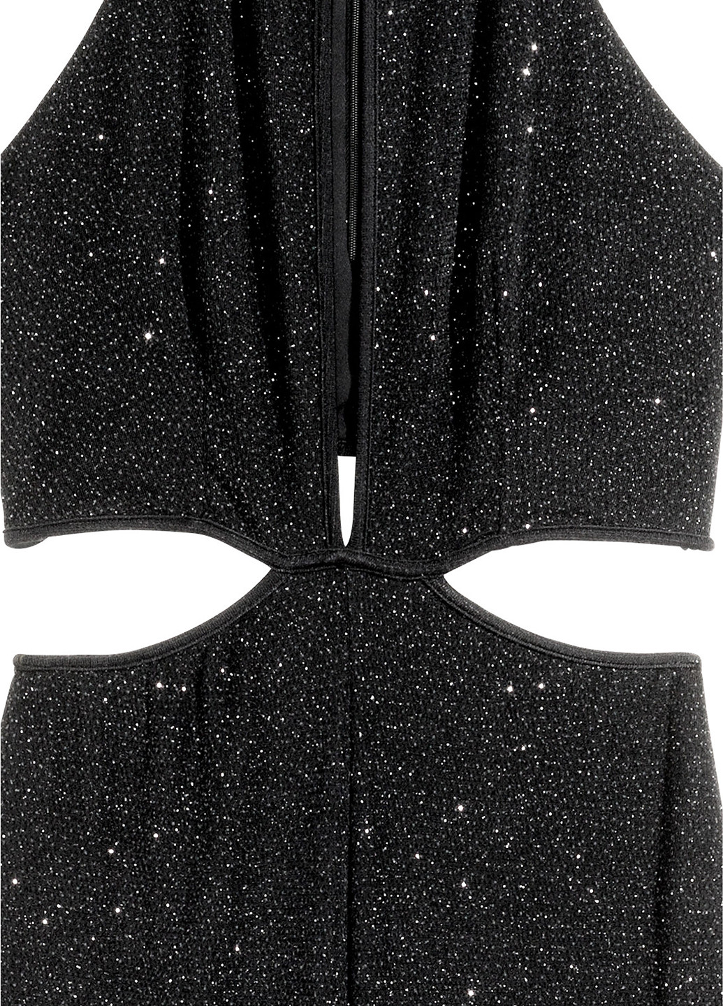 Комбинезон H&M комбинезон-брюки однотонный чёрный вечерний полиамид