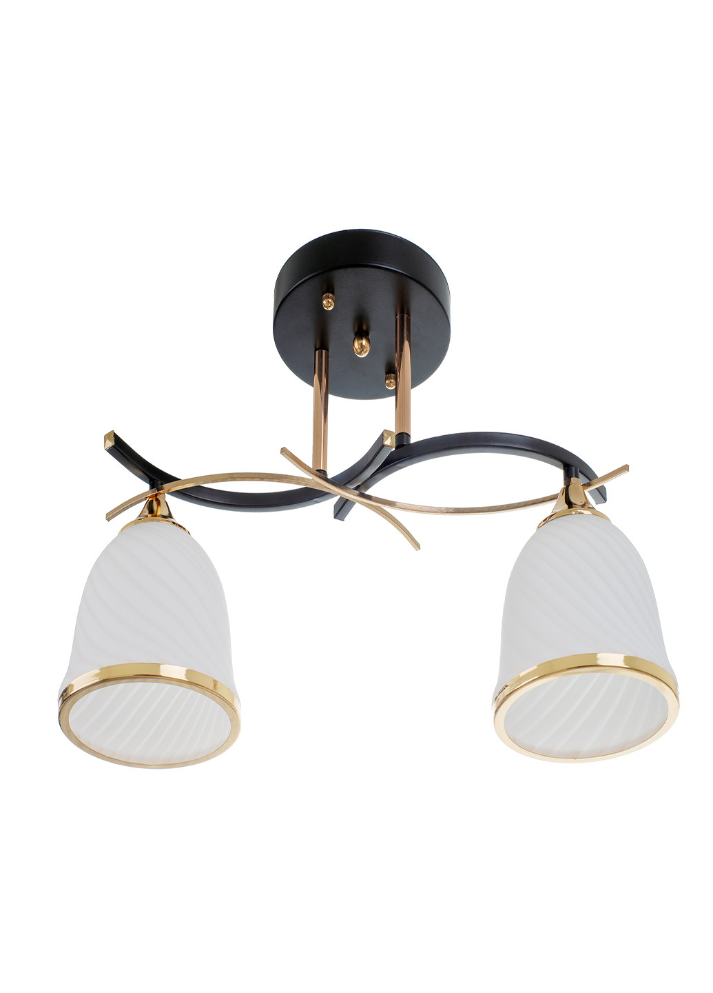 Люстра на 2 плафона LK-710S/2 E27 BK+FG Brille (220133484)