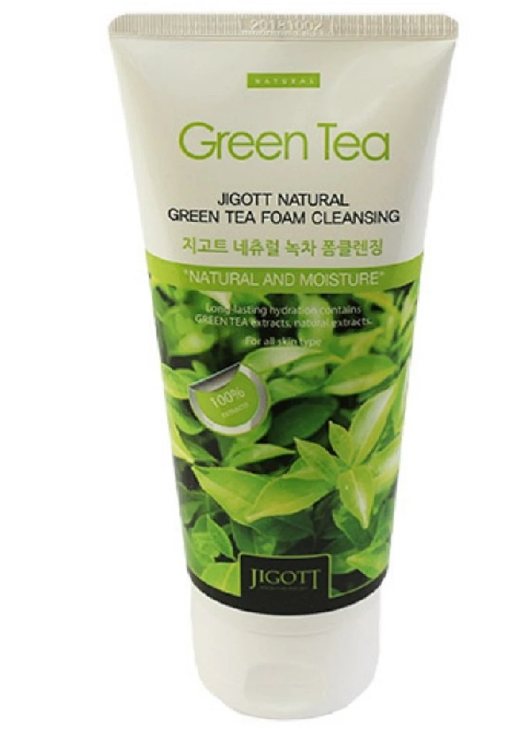 Очищаюча пінка з екстрактом зеленого чаю Natural Green Tea Foam Cleansing, 180 мл Jigott (220071191)
