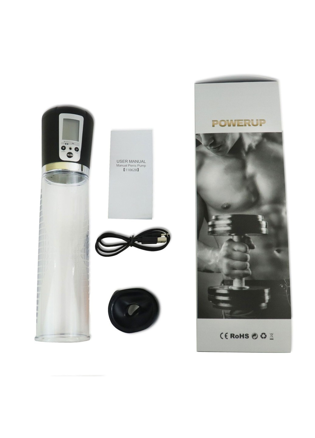 Автоматическая вакуумная помпа на аккумуляторе, LED-табло Man Powerup Men Powerup (254953809)