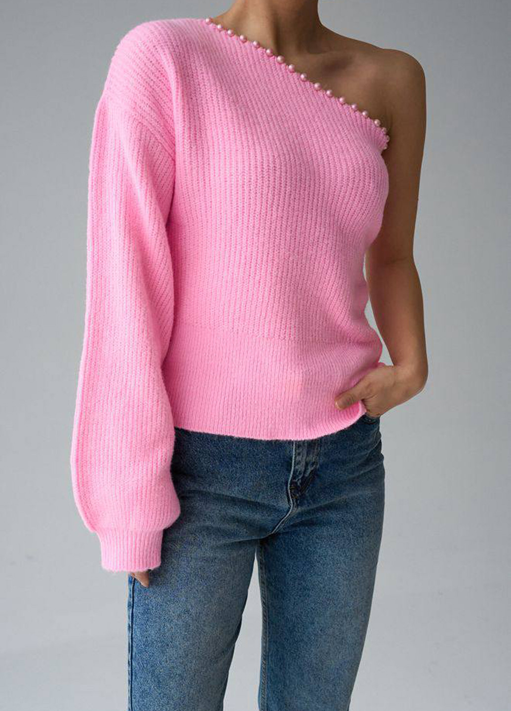 Розовый демисезонный демпер джемпер QU style