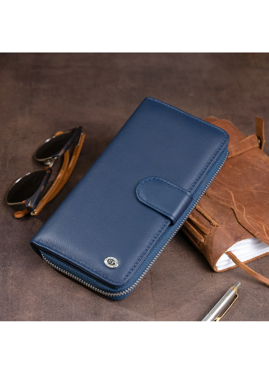 Жіночий шкіряний гаманець 19х9,5х2,5 см st leather (252131575)